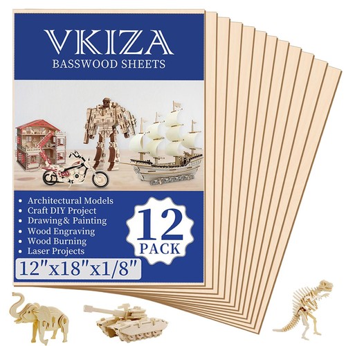 Pack basswood sheets - 12-pack,