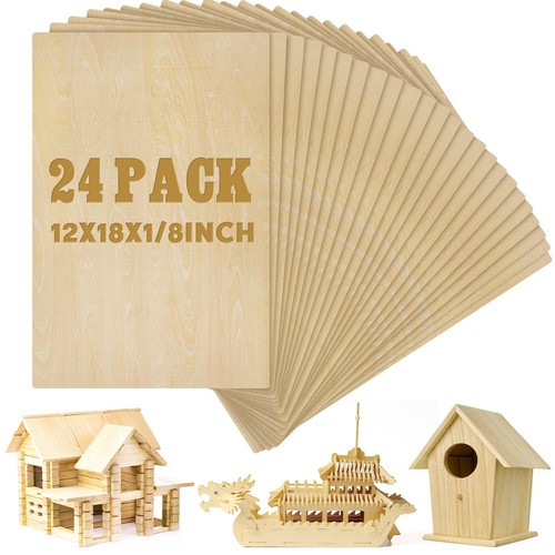 Pcs basswood sheets - 12, 3mm