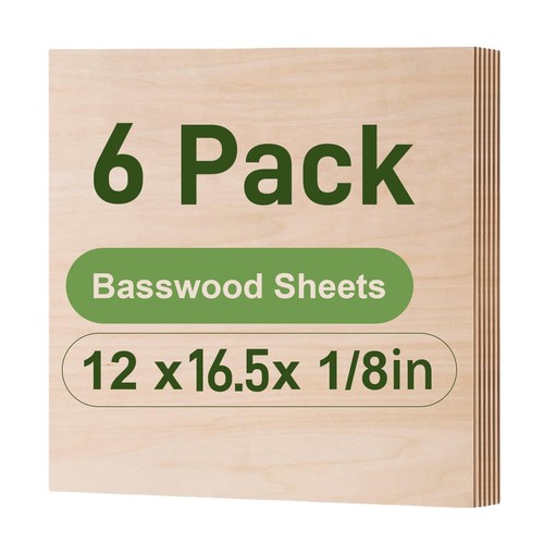Pack basswood sheets - 6, x